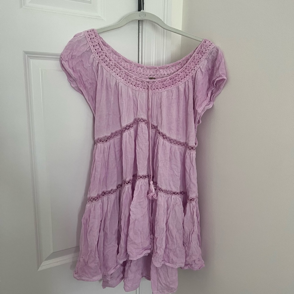 Free People purple dress/coverup size small